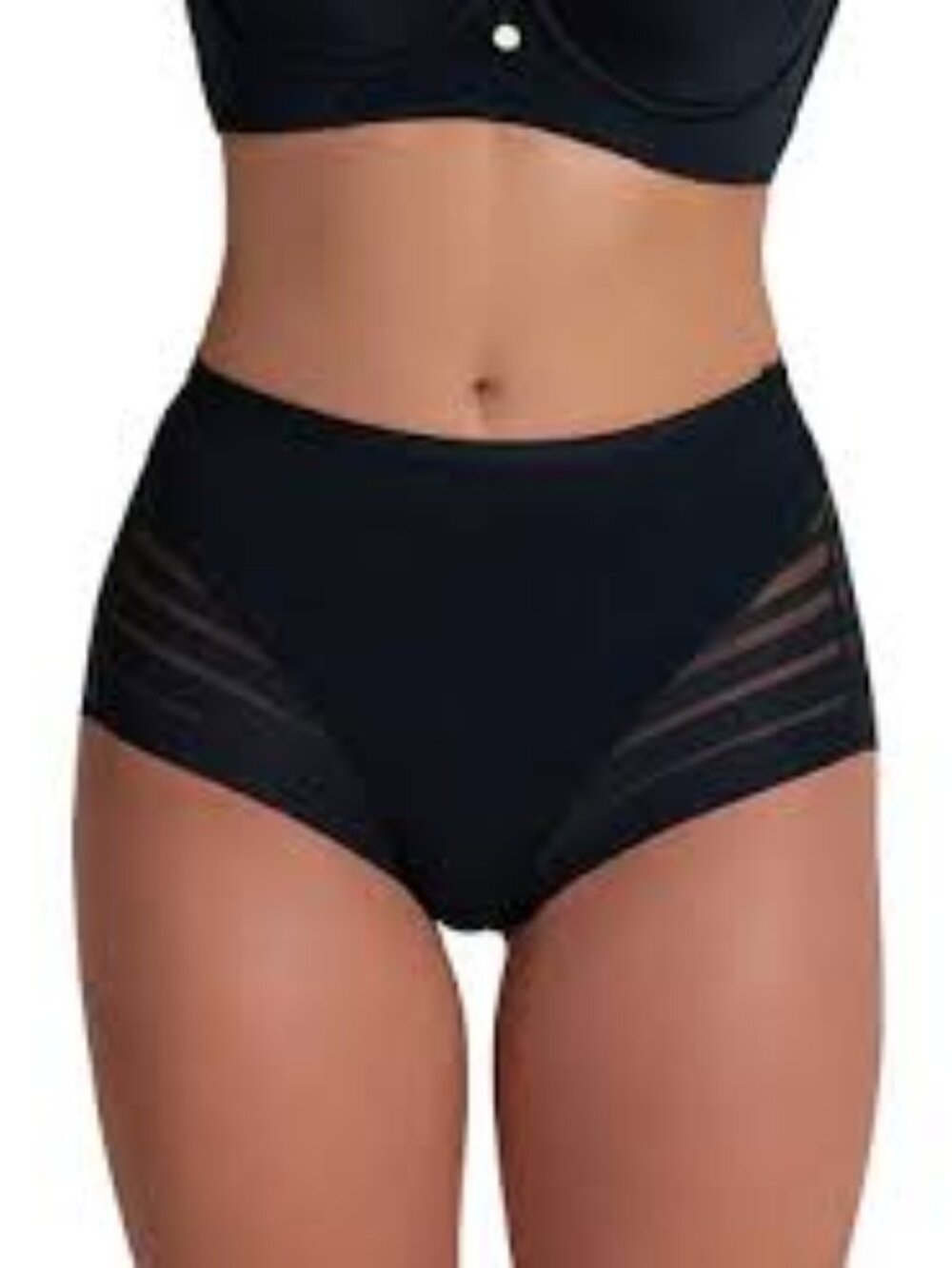Leonisa Women's Lace Stripe Undetectable Classic Shaper Panty 012903